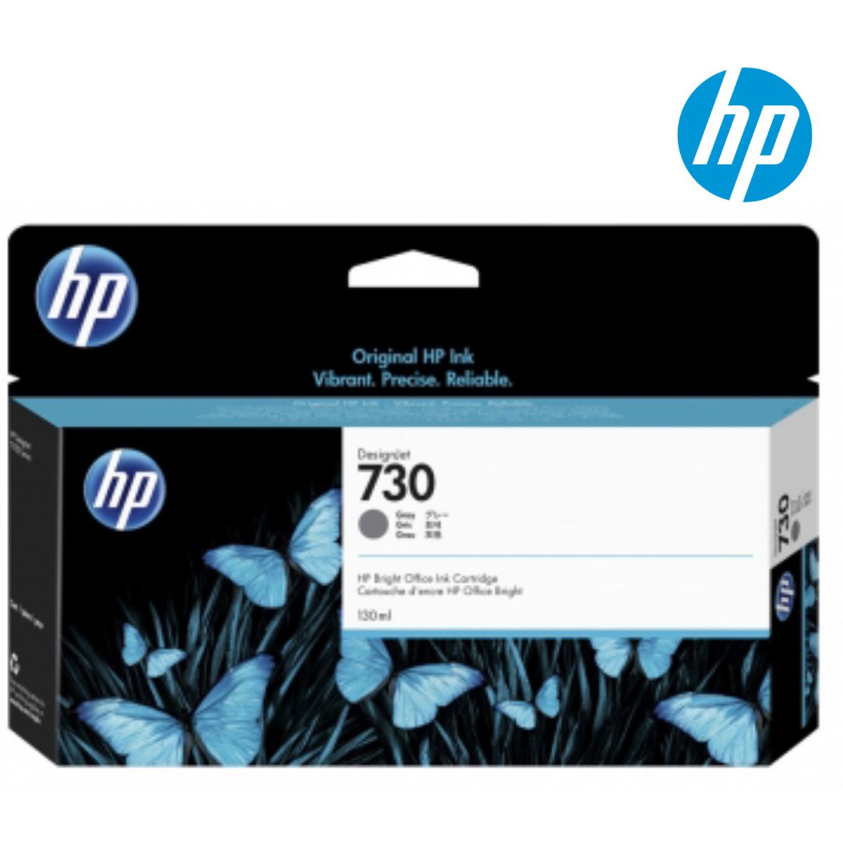 HP - Cartucho de Tinta HP 730 Gray Original (130 ml)