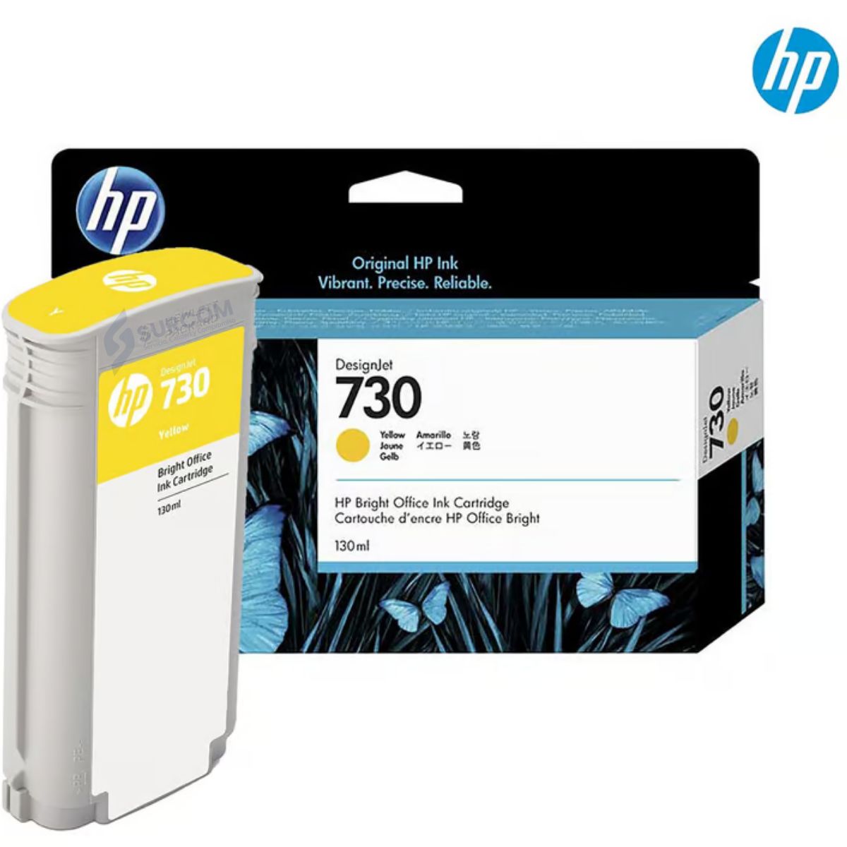 HP - Cartucho de Tinta HP 730 Amarillo Original (130 ml)