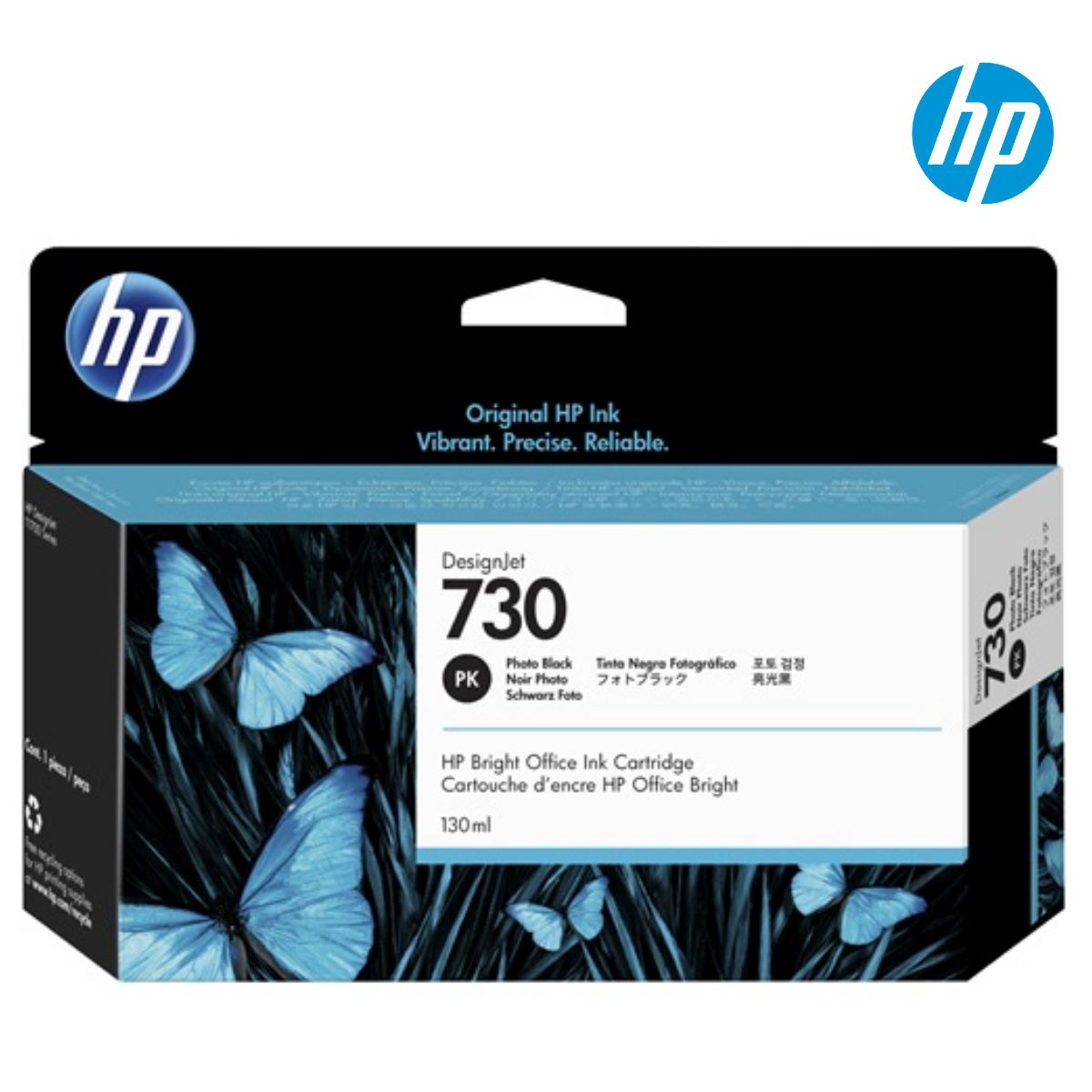 HP - Cartucho de Tinta HP 730 Photo Black Original (130 ml)