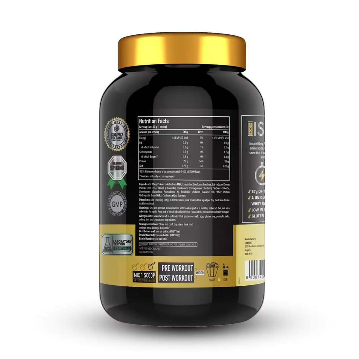 GENERICO - Proteina ISO GOLD Onescience 2.27 kg CHOCOLATE CHARGE