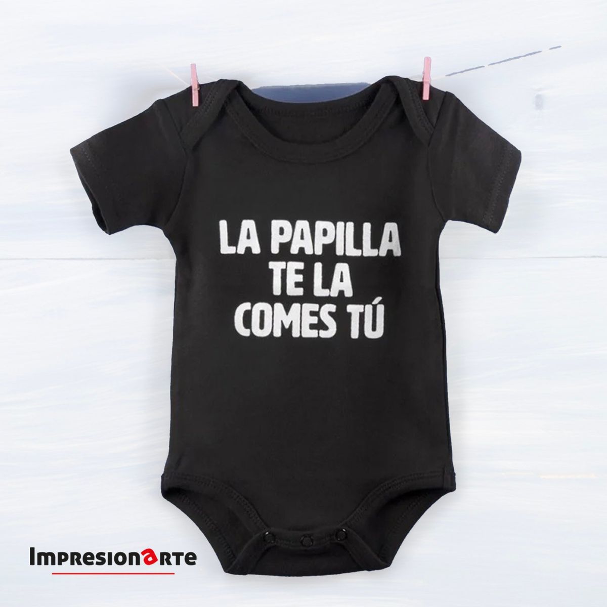 IMPRESIONARTE - Body Bebe Manga Larga Papilla Gracioso