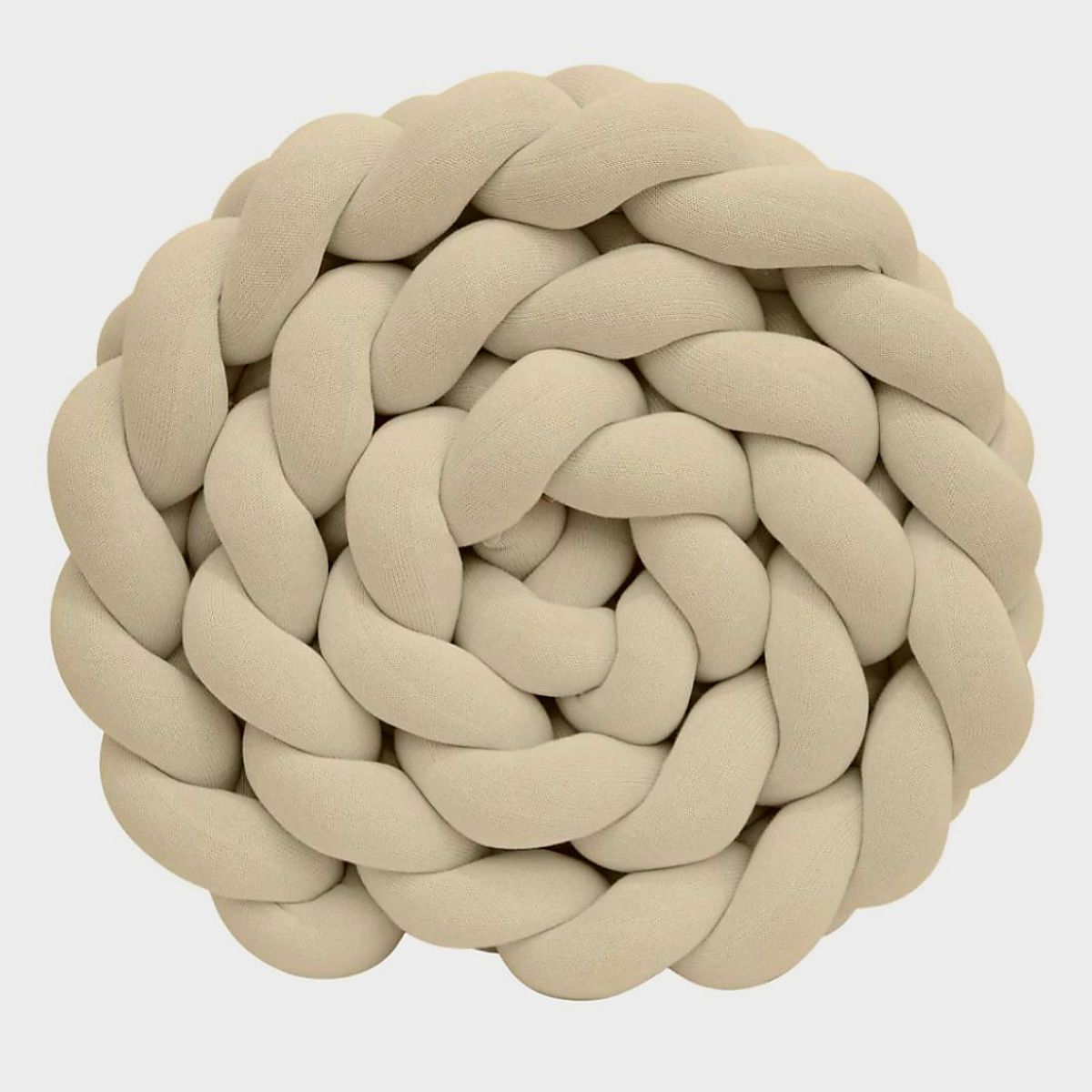 GENERICO - Protector de cuna trenzado 2 metros Beige
