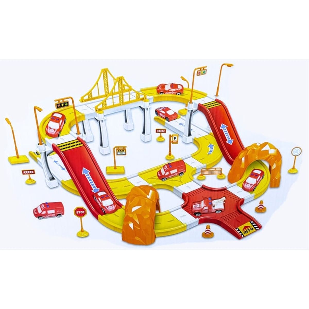 GENERICO - Pista Circuito de Parqueo Carros para Niños