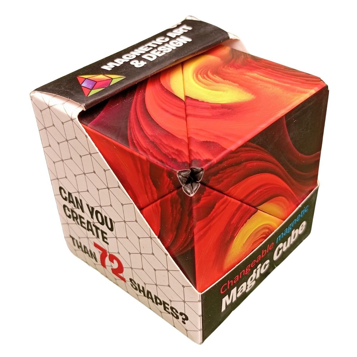 GENERICO - Cubo Anti estrés Magnético de Lava