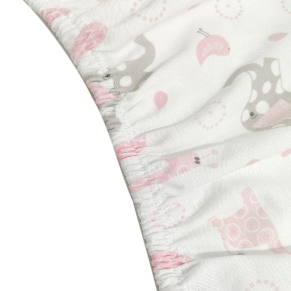 BLAUHOUSE - Sabanas Bebe Cuna 100% Algodón Animalitos Rosados