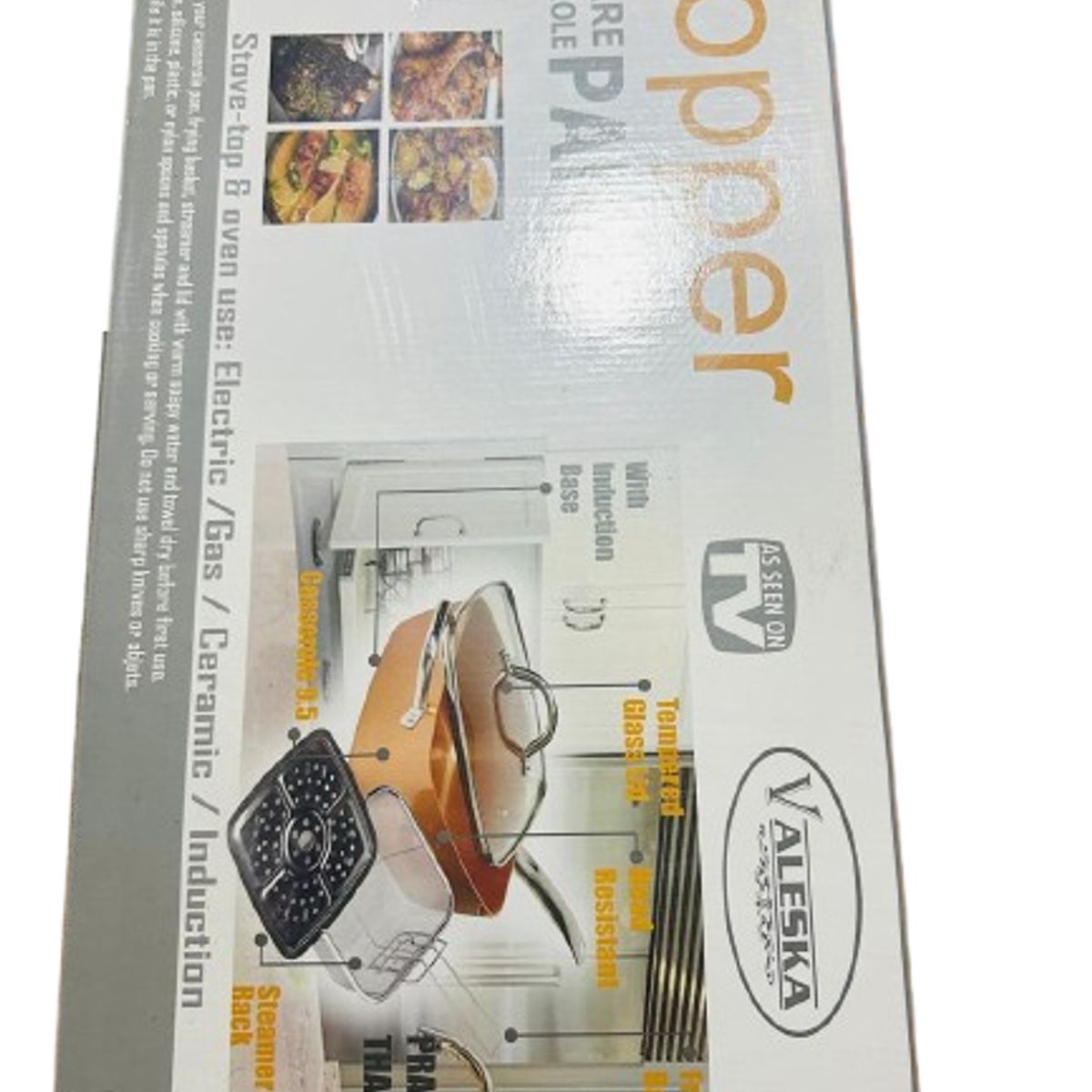 VALESKA - SARTEN CACEROLA - COPPER CHEF 11.5