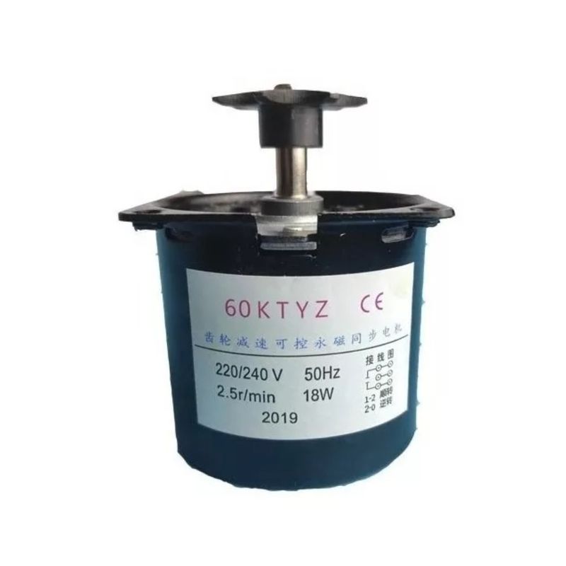 GENERICO - Motor 18W 220V Con Piñón 60KTYZ Para Incubadoras