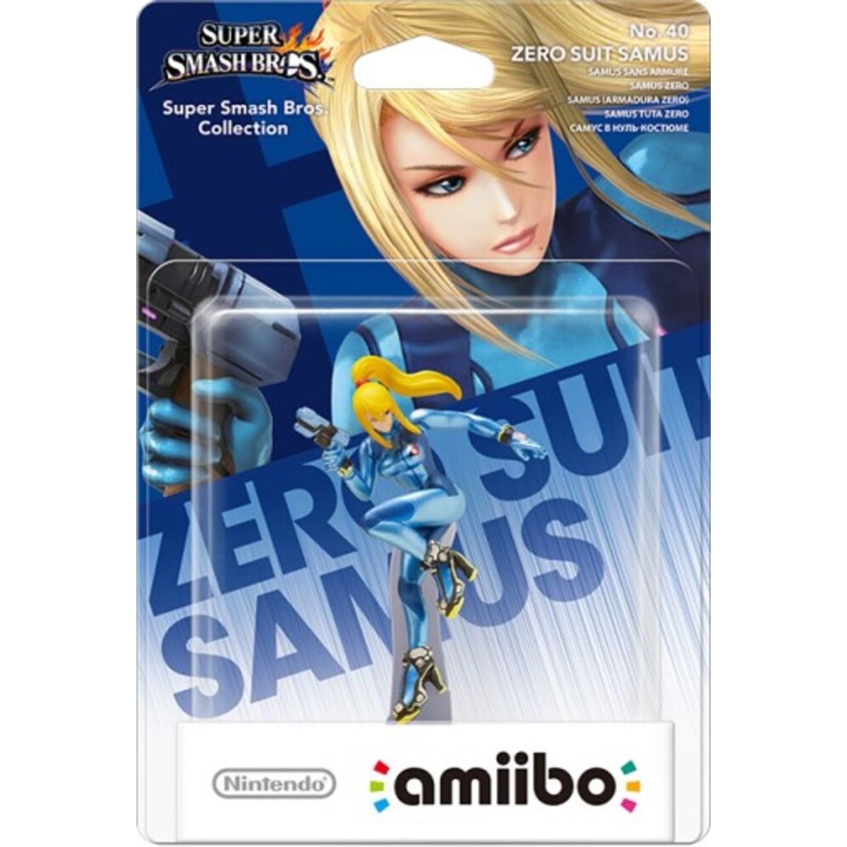 NINTENDO - Amiibo Zero Suit Samus Serie Super Smash Bros Nintendo Switch