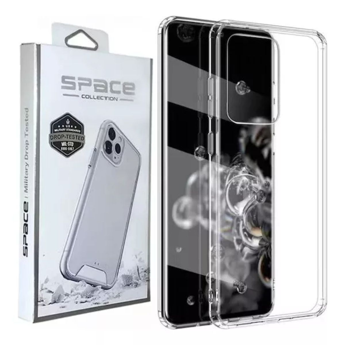 SPACE - Case Space AntiCaida para iPhone 15 Pro Transparente