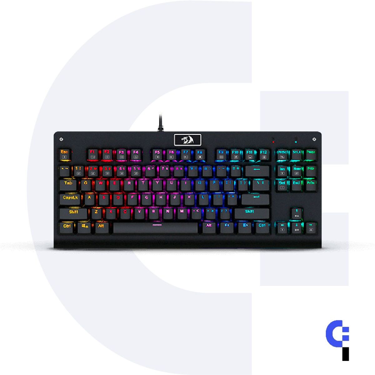 REDRAGON - TECLADO MECANICO REDRAGON DARK AVENGER RGB BLACK RED SWITCH ESP USB