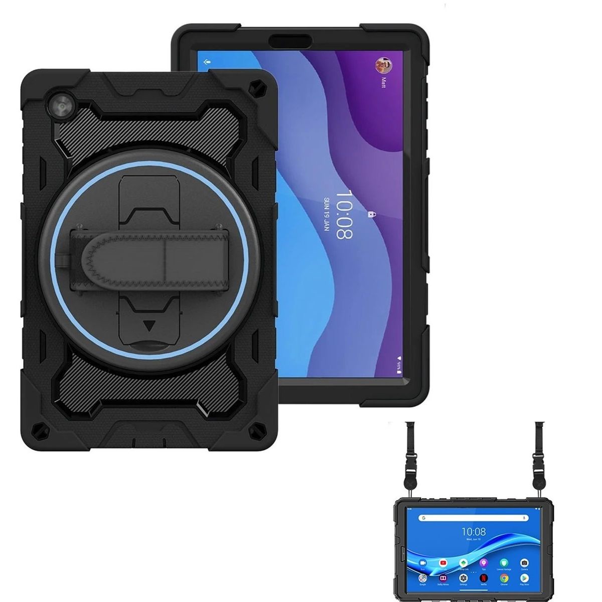 GENERICO - Funda Armor Protector Forro M10 10.1 2da Gen TB-X306X TB-X306XF ZA7200