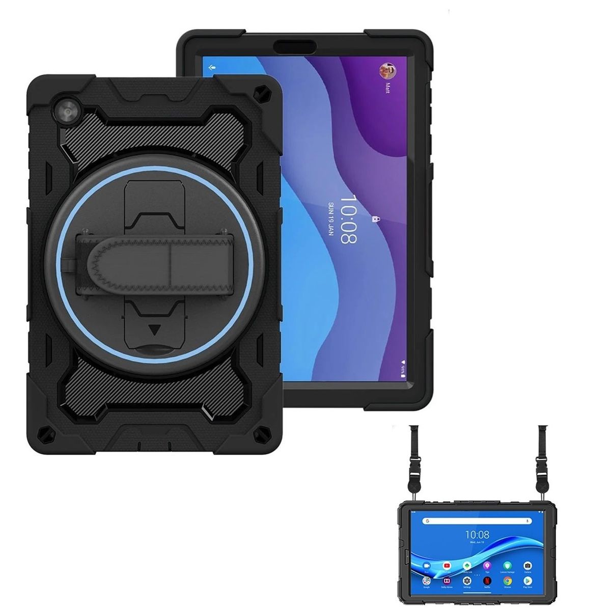 GENERICO - Funda Armor Protector Forro M10 10.1 2da Gen TB-X306X TB-X306XF ZA7200