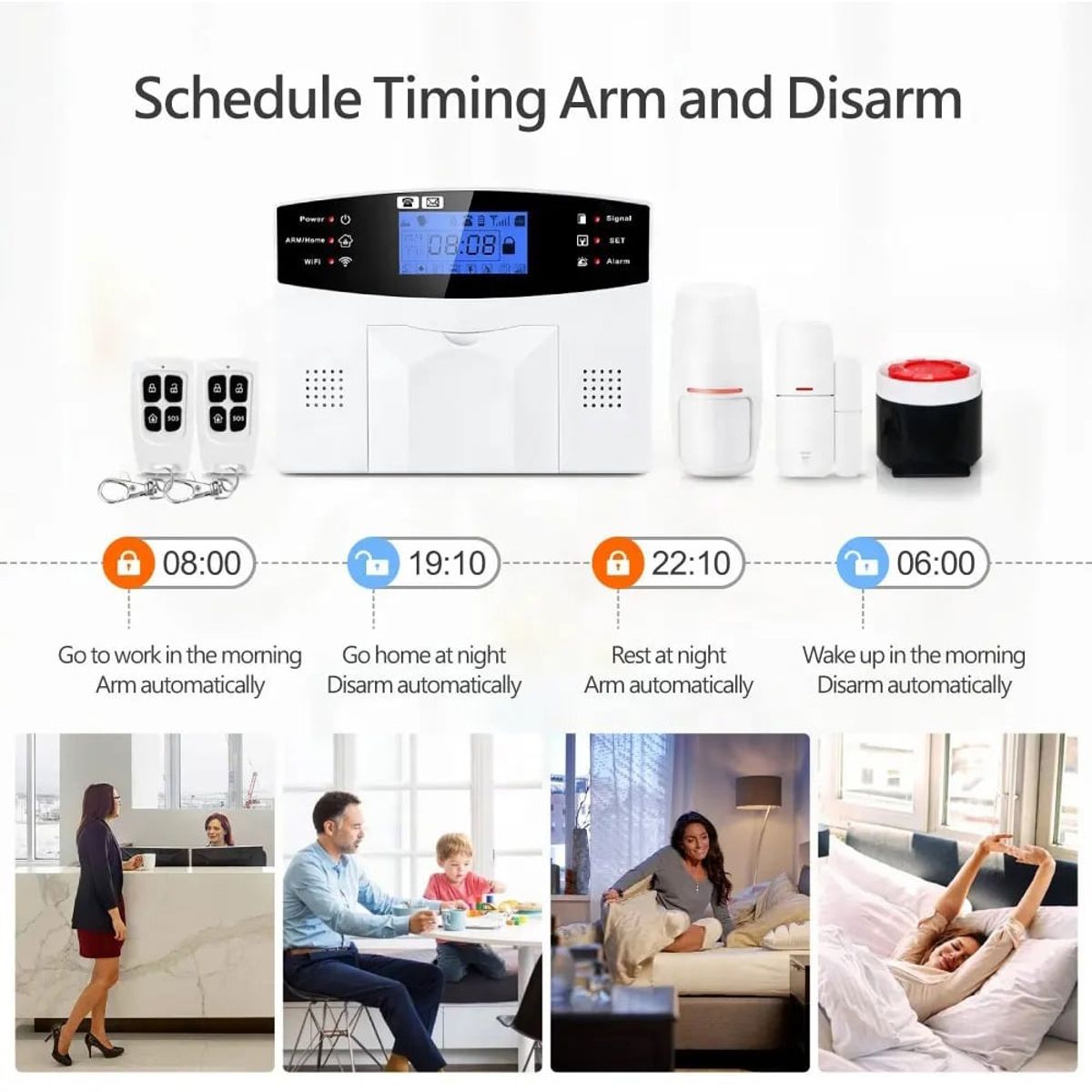 MN ELECTRONICS - Sistema de Alarma de Casa 4g Inalámbrica Smart Pst+Gsm PST-30A-4G