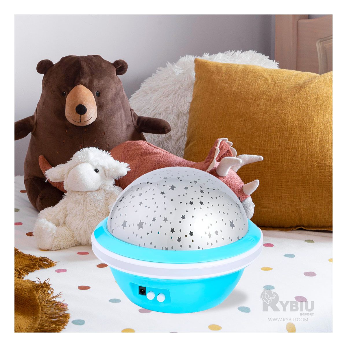 GENERICO - Reflector Relajante para Cuarto en Celeste Y+Gift Stickers