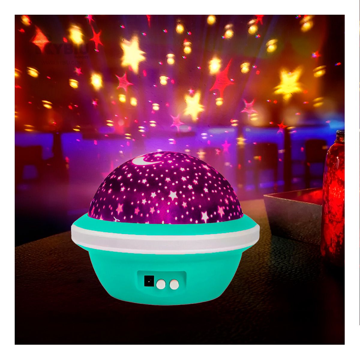 GENERICO - Proyector Estetico y Moderno Verde Agua Y+Regalo Agendita