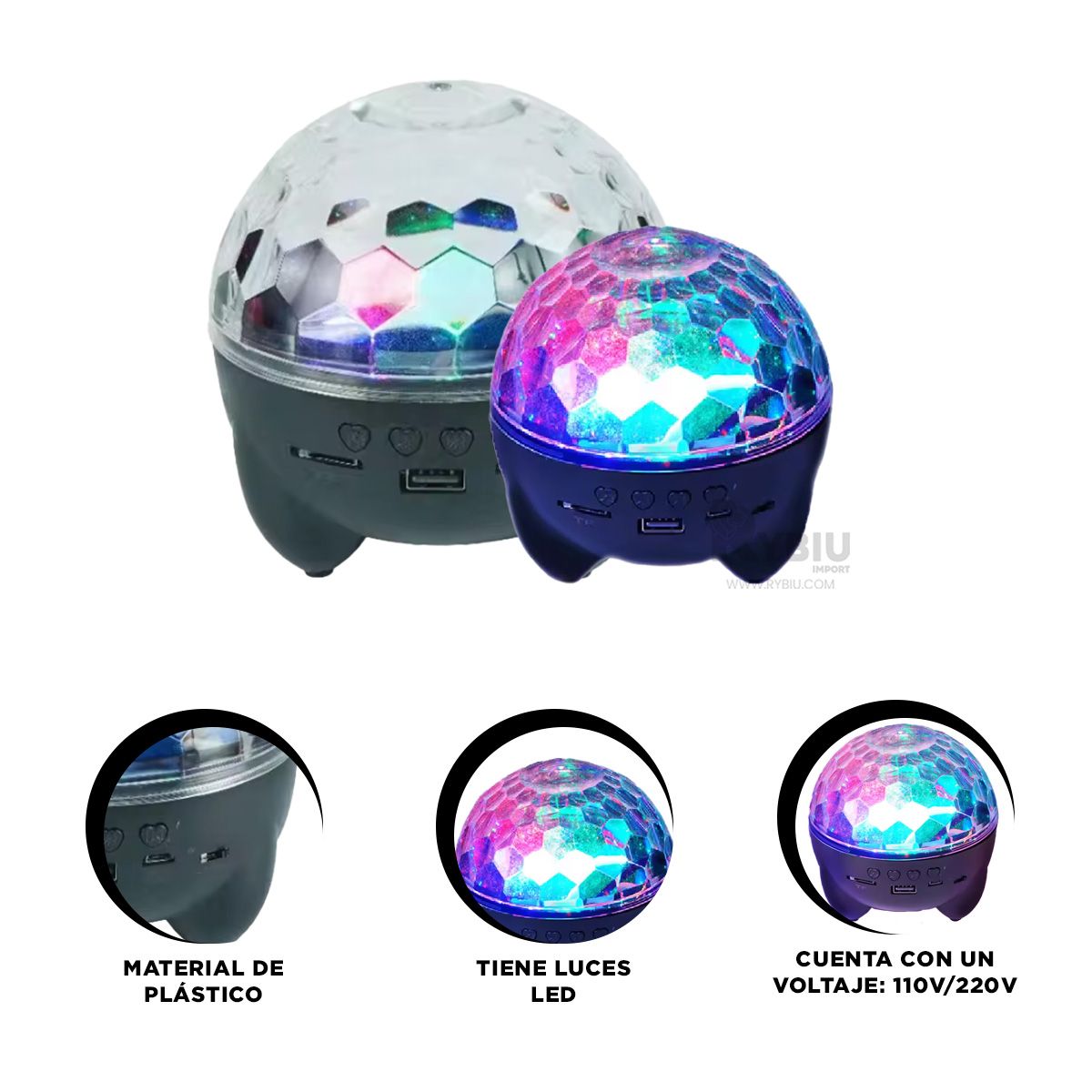 GENERICO - Proyector Liviano y Compatible Tono Negro Y+Gift Stickers