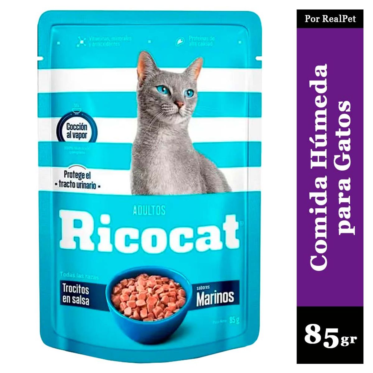 RICOCAT - Comida Húmeda para Gato Ricocat Marinos 85gr