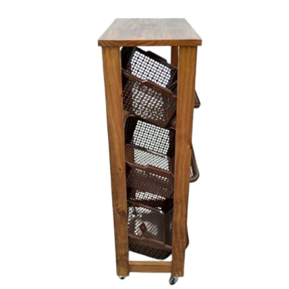 START FG - Verdulero rodante con canastas Arkasas marron