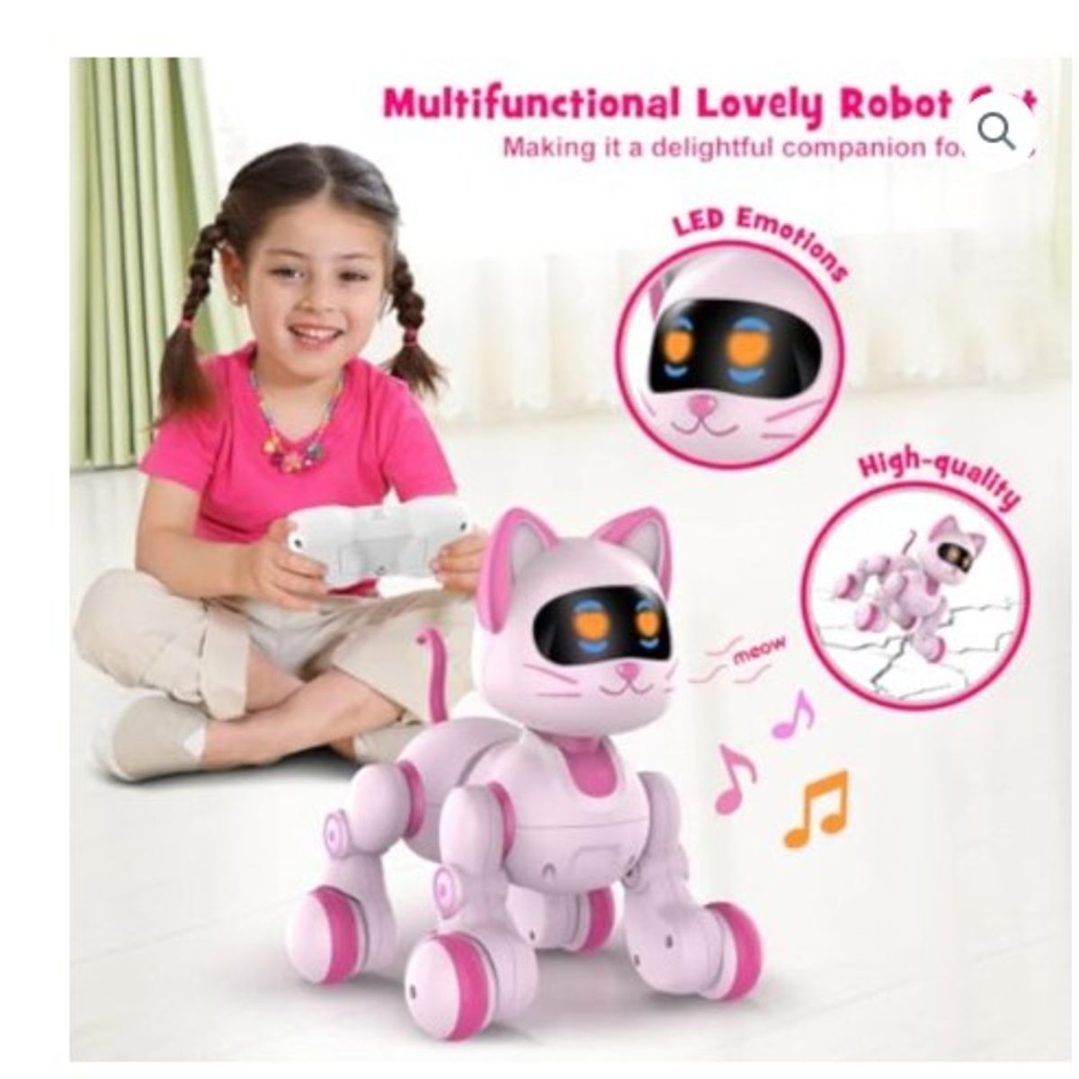 GENERICO - Gato Robot Mascota Interactiva Smart Control