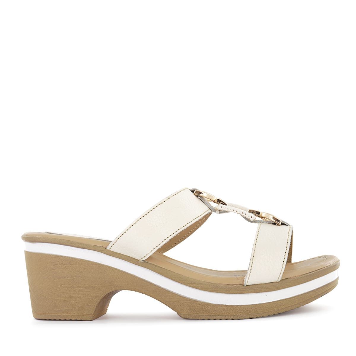 ECCO - Sandalias Mujer Ecco Alina27 Marfil Cuero Natural