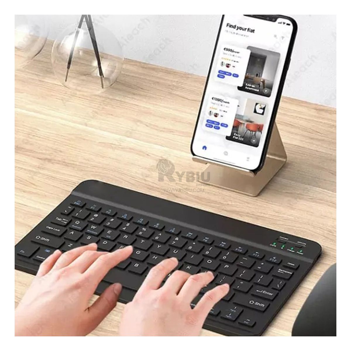 GENERICO - Set de Streamers Mouse y Teclado en Negro Y+Gift Stickers