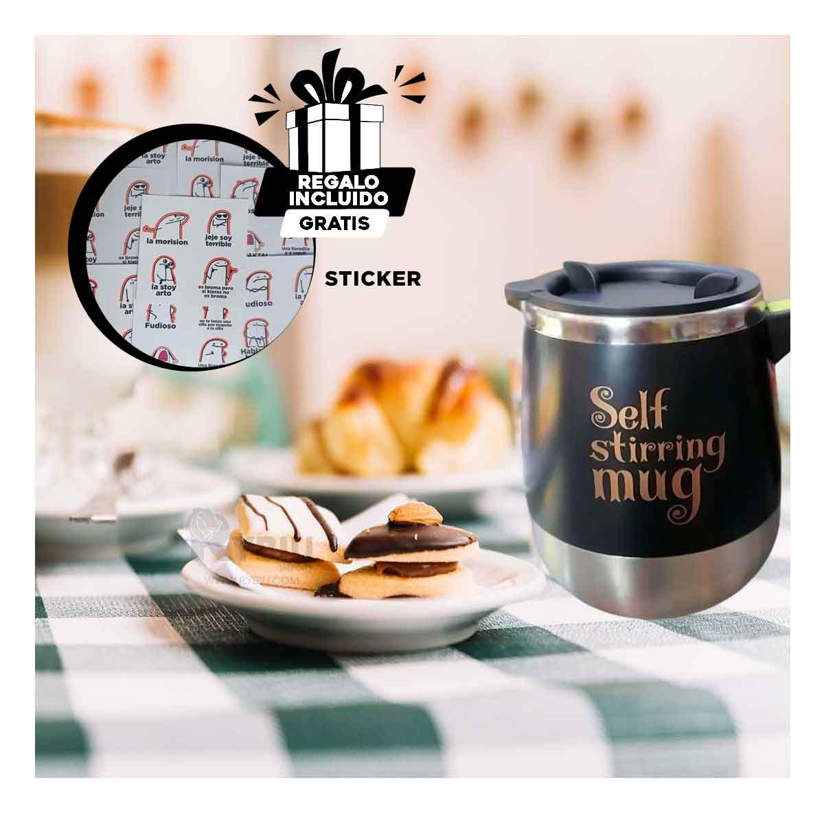 GENERICO - Vaso Licuadora Electrico de Color Negro Y+Gift Stickers