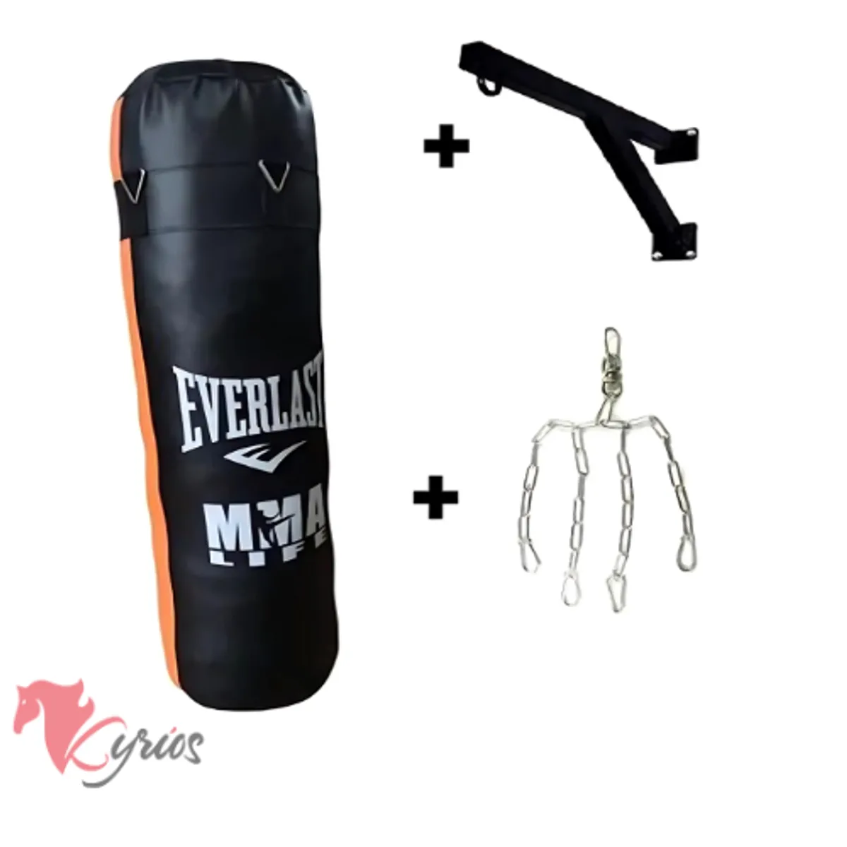 NO LOGO - Saco De Box De 120CM + Rack+Cadena