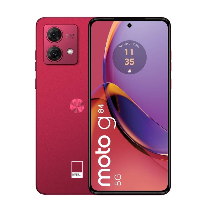MOTOROLA - CELULAR MOTOROLA G84 8GB + 256GB MAGENTA 5G CON ESIM