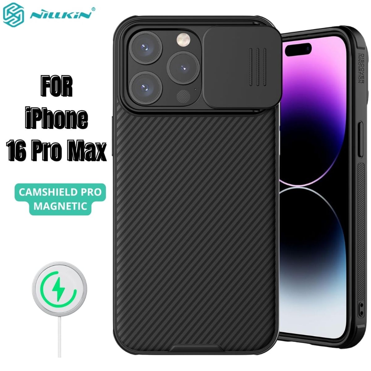 NILLKIN - Case Nillkin Camshield Pro - iPhone 16 Pro Max  (MagSafe)