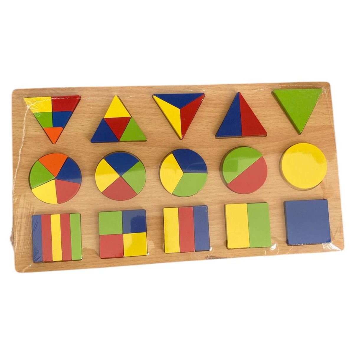 GENERICO - Rompecabezas de Madera de Formas Geométricas
