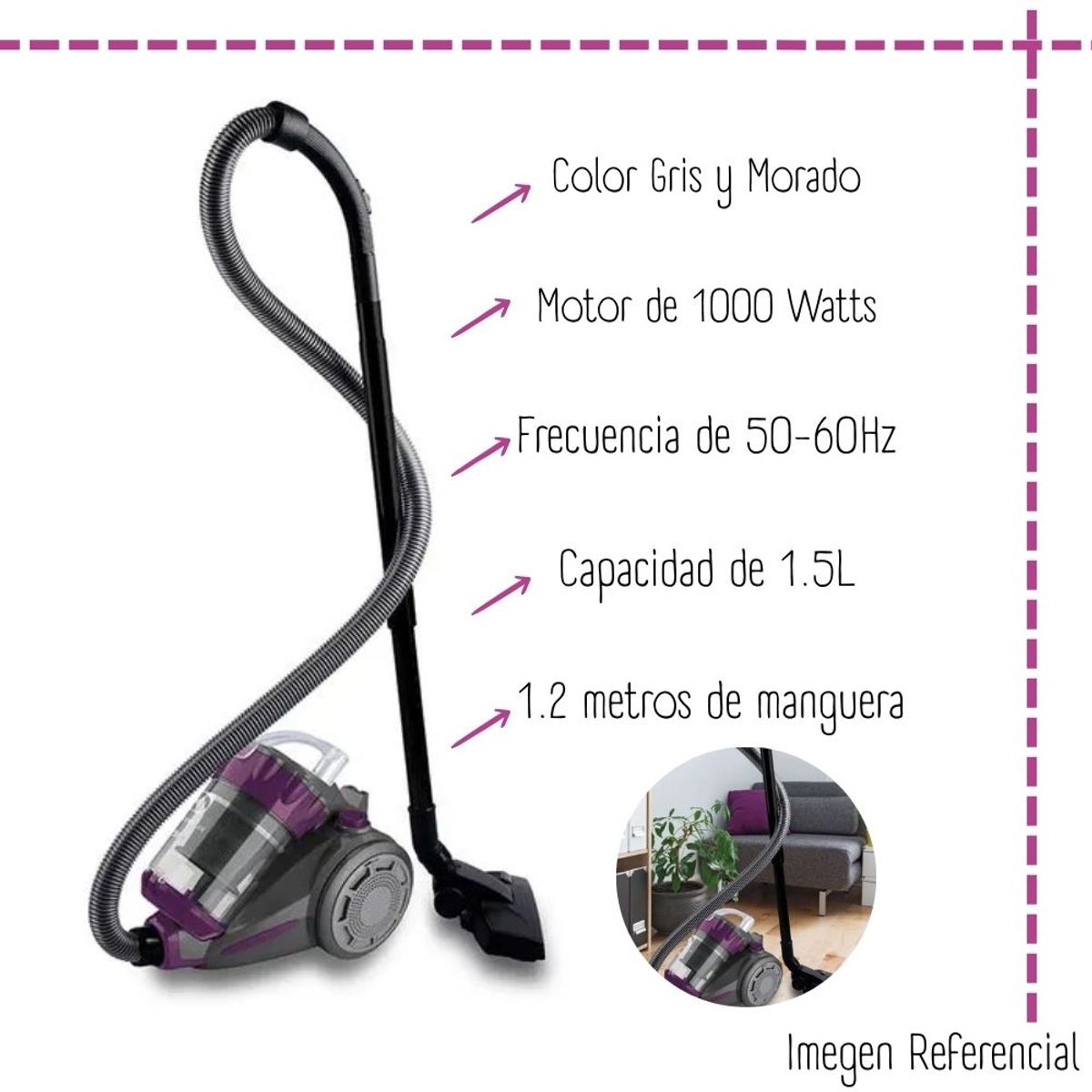 ELECTROLUX - Aspiradora Electrolux De Tanque 1,5 Lt de1000 w - ABS01