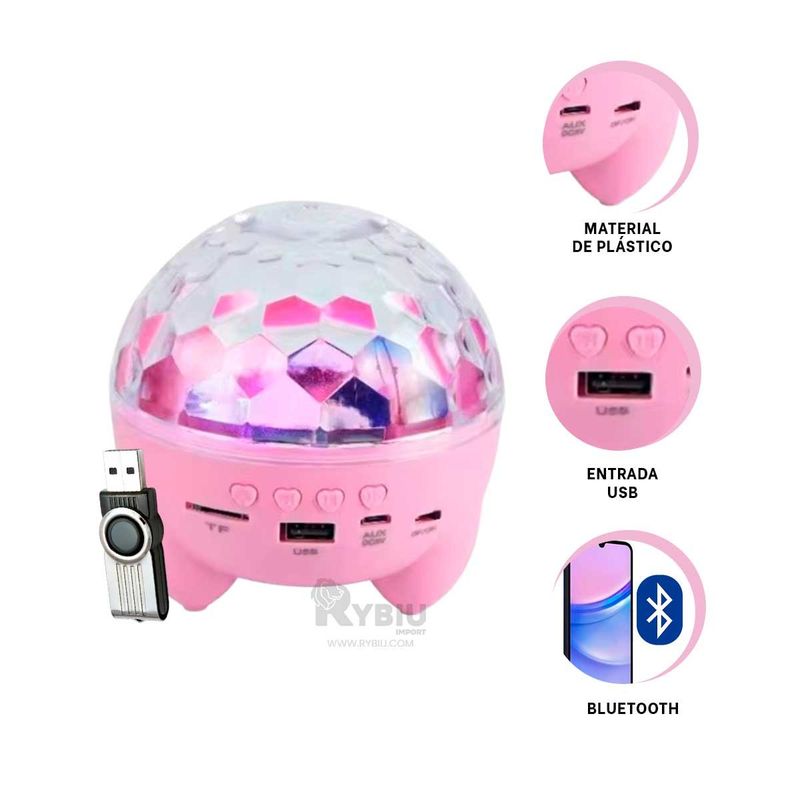 GENERICO - Reflector para Divertirse Tono Rosado Y+Envoltorio de Regalo