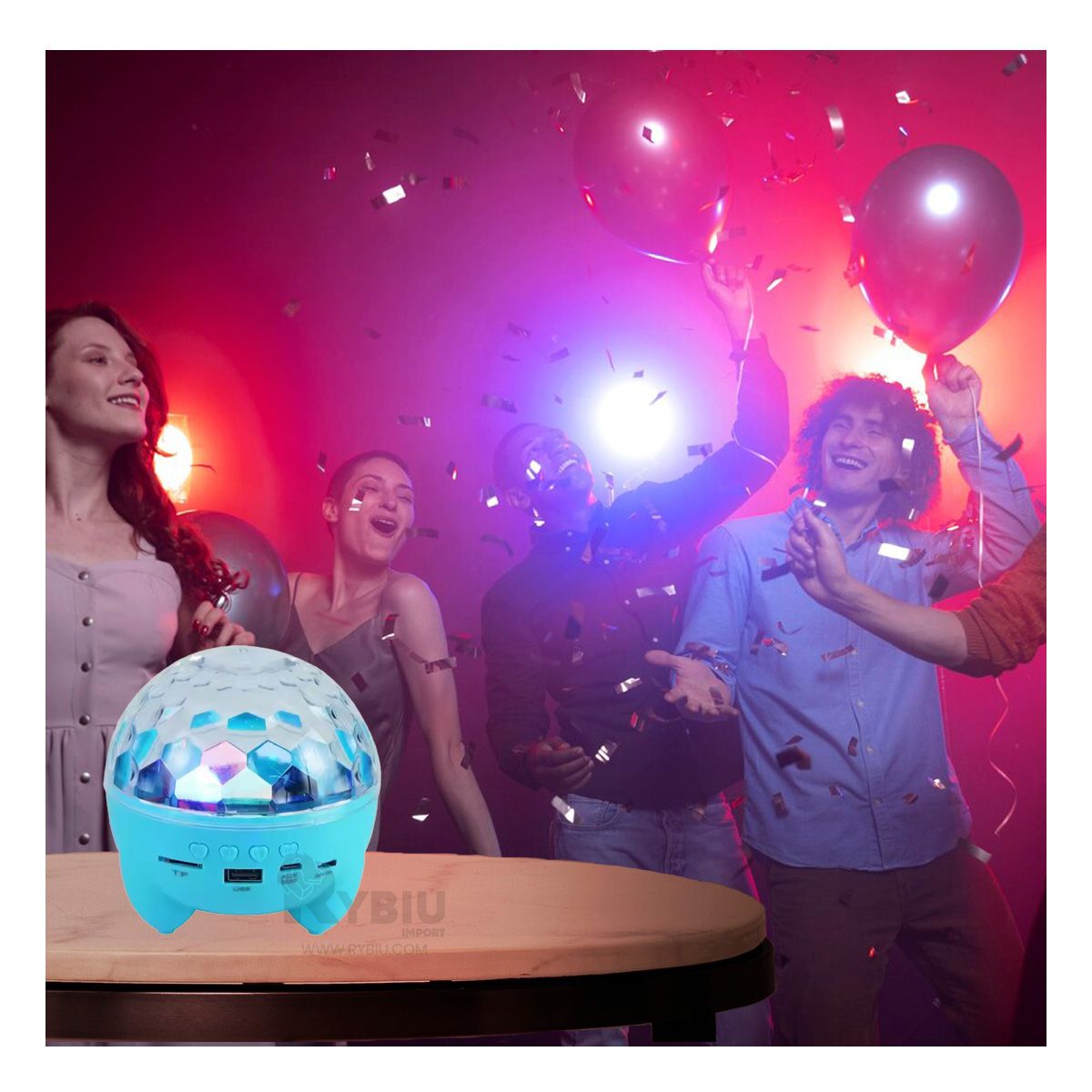 GENERICO - Proyector Moderno y Util Tono Celeste Y+Papel de Regalo