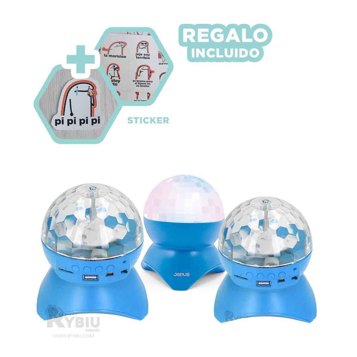 GENERICO - Luminador con Luces Moderna en Celeste Y+Post-it Adhesivos