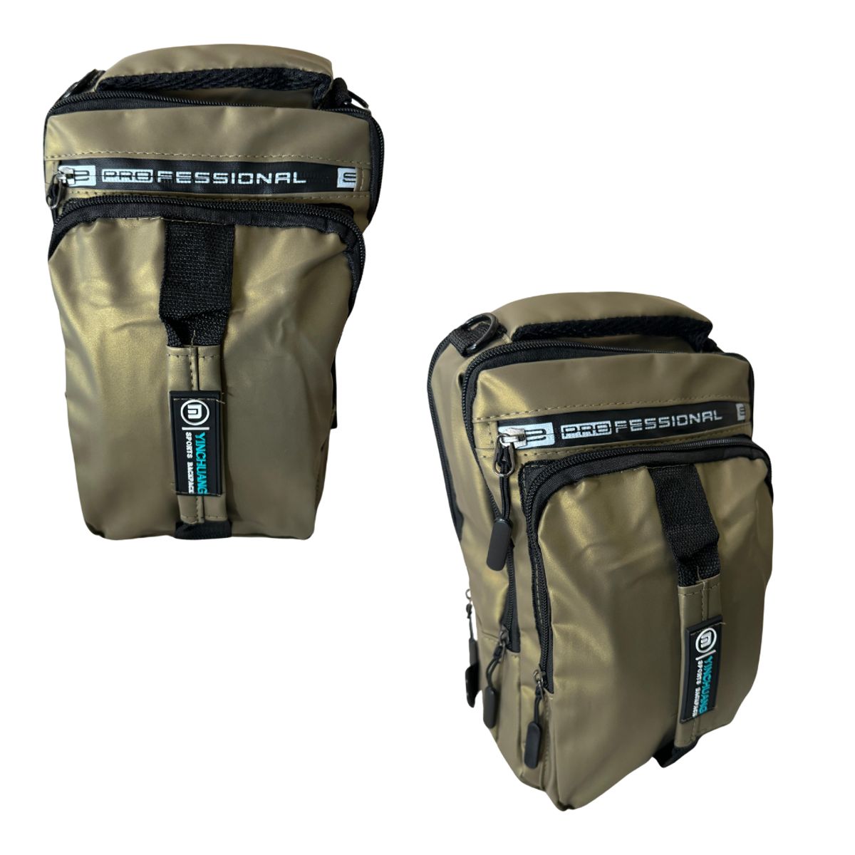 GENERICO - Mochila Tipo Morral Pechera de Hombre Sport Elegante Oro verde