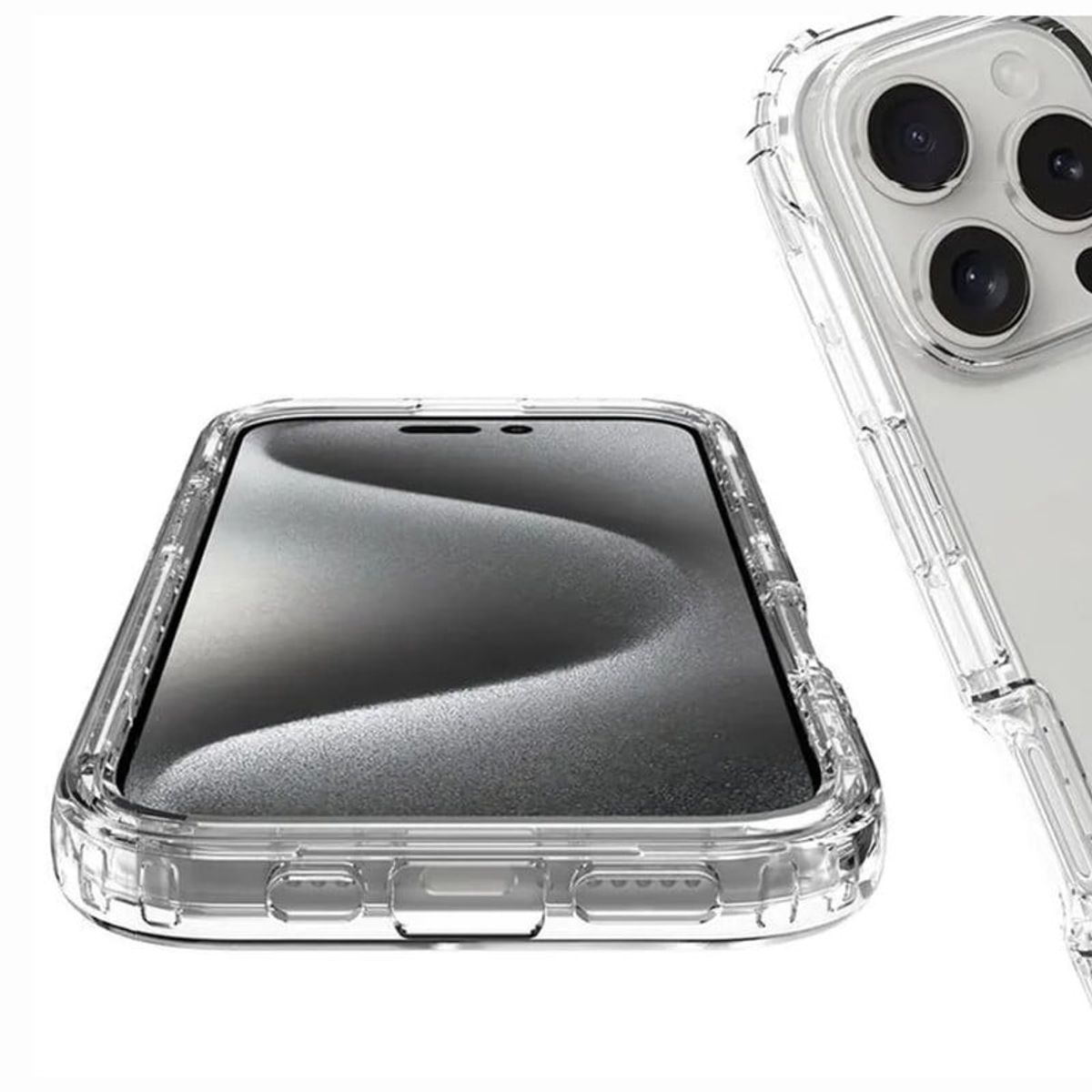 CASE - Case 360 Son 3 En 1 Transparente Para Iphone 16 Pro - Clear