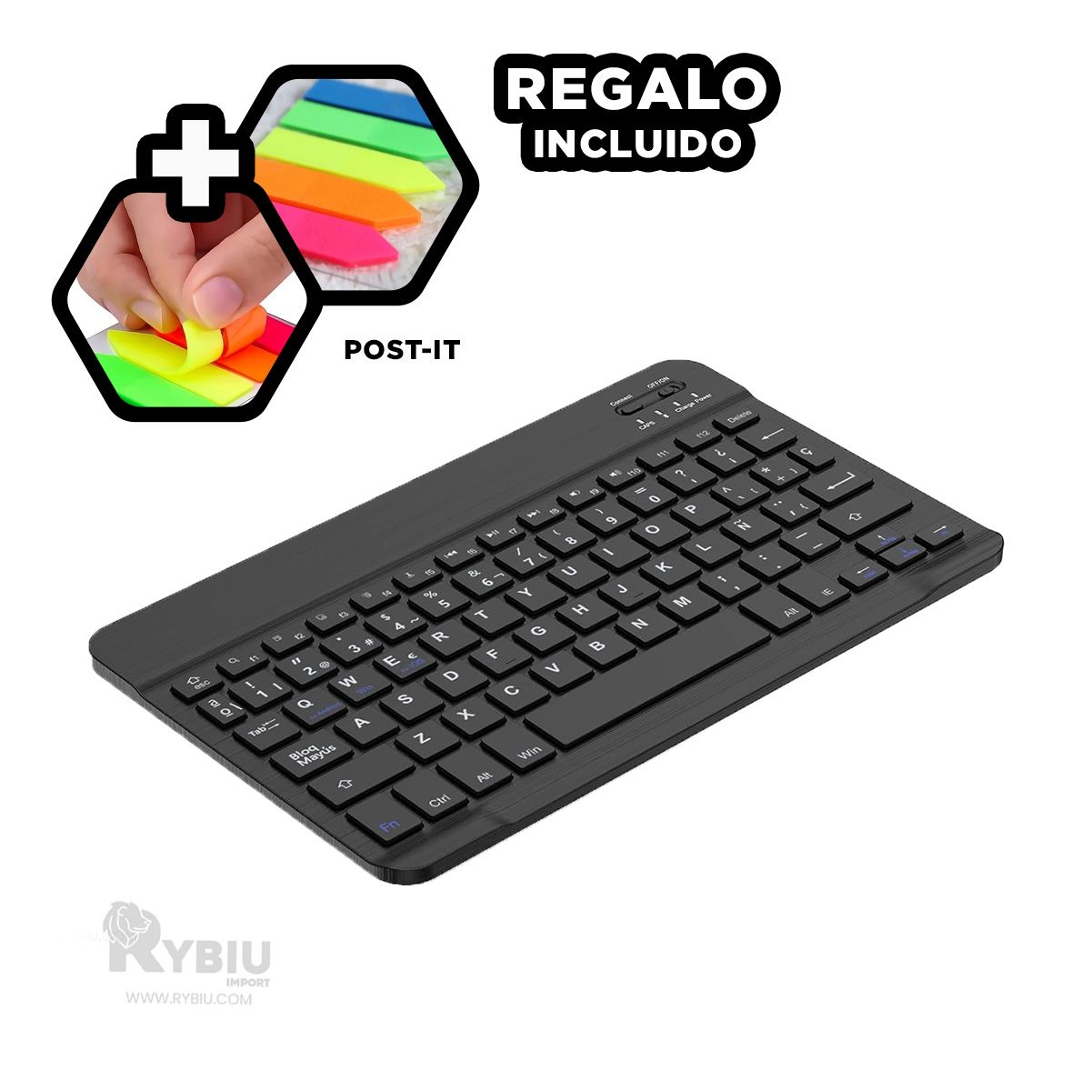 GENERICO - Complementos para Computadora en Negro Y+Post-it Adhesivos