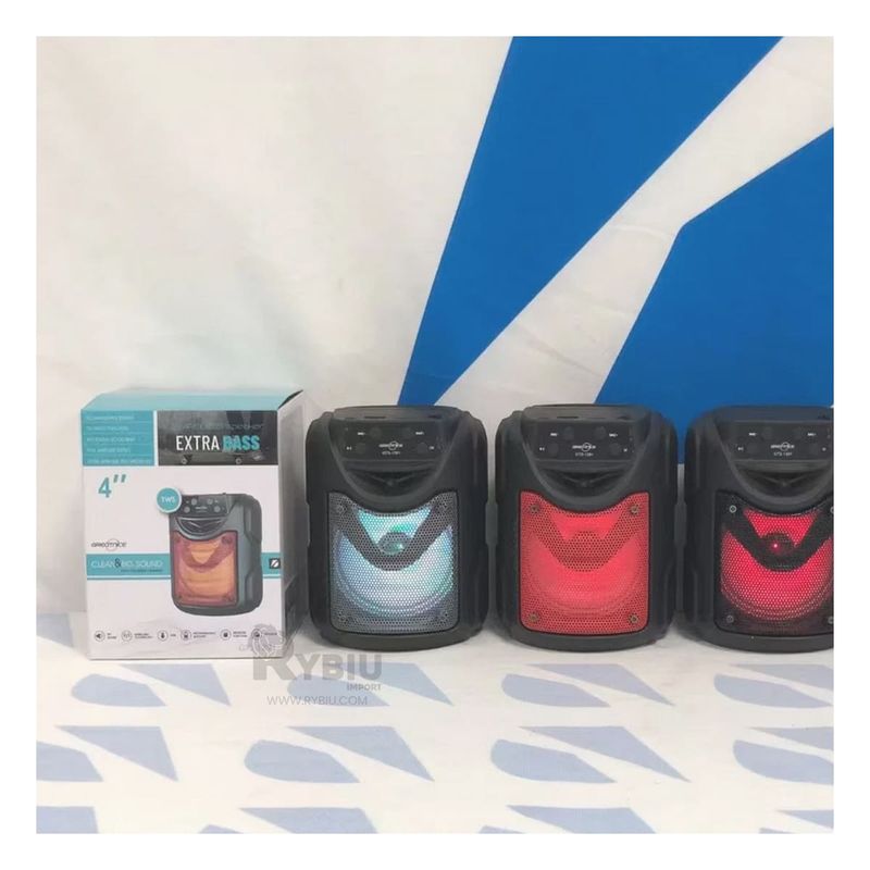 GENERICO - Parlante con Soporte de Celular de Plastico Negro