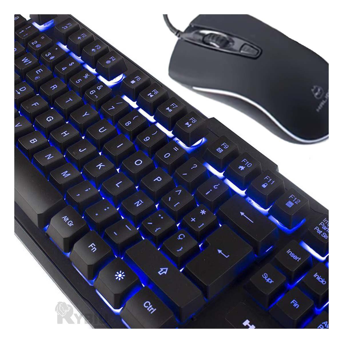 GENERICO - Set Portatil Mouse y Teclado HA515C Y+Gift MiniAgenda