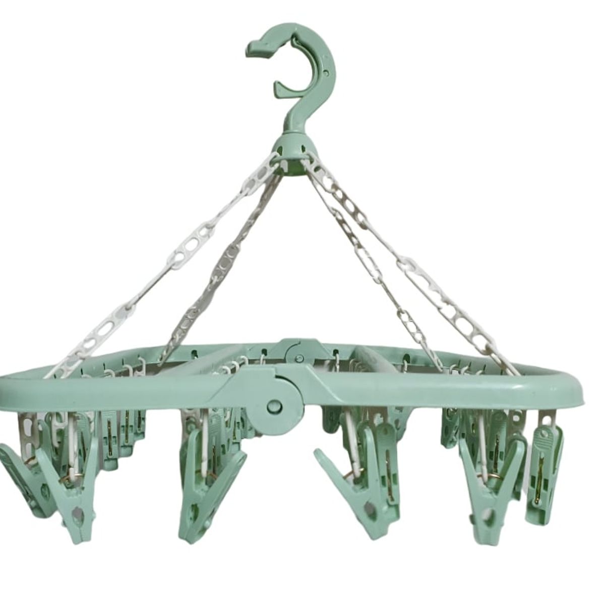 GENERICO - Colgador de Medias Ropa Mojada con Ganchos - Verde