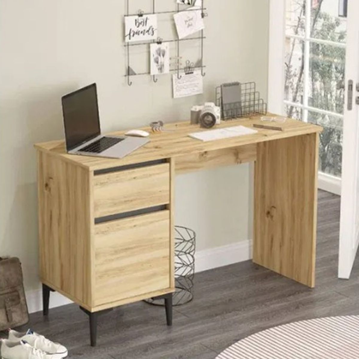 NACION MUEBLES - ESCRITORIO DE OFICINA MINIMALISTA LEO NM