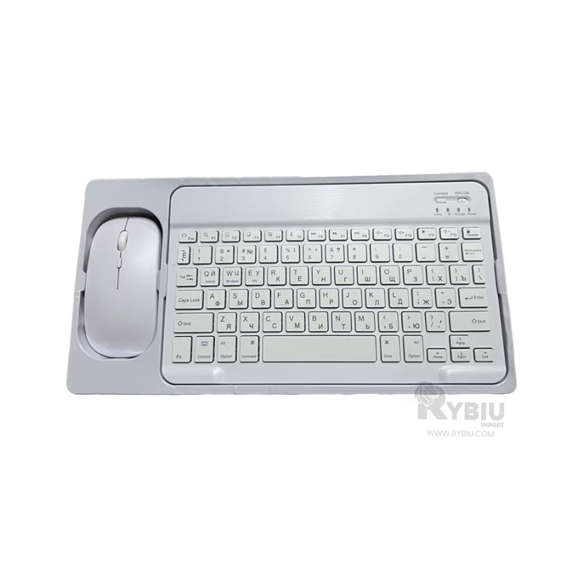 GENERICO - Set Ergonómico para PC Color Blanco Y+Envoltorio de Regalo