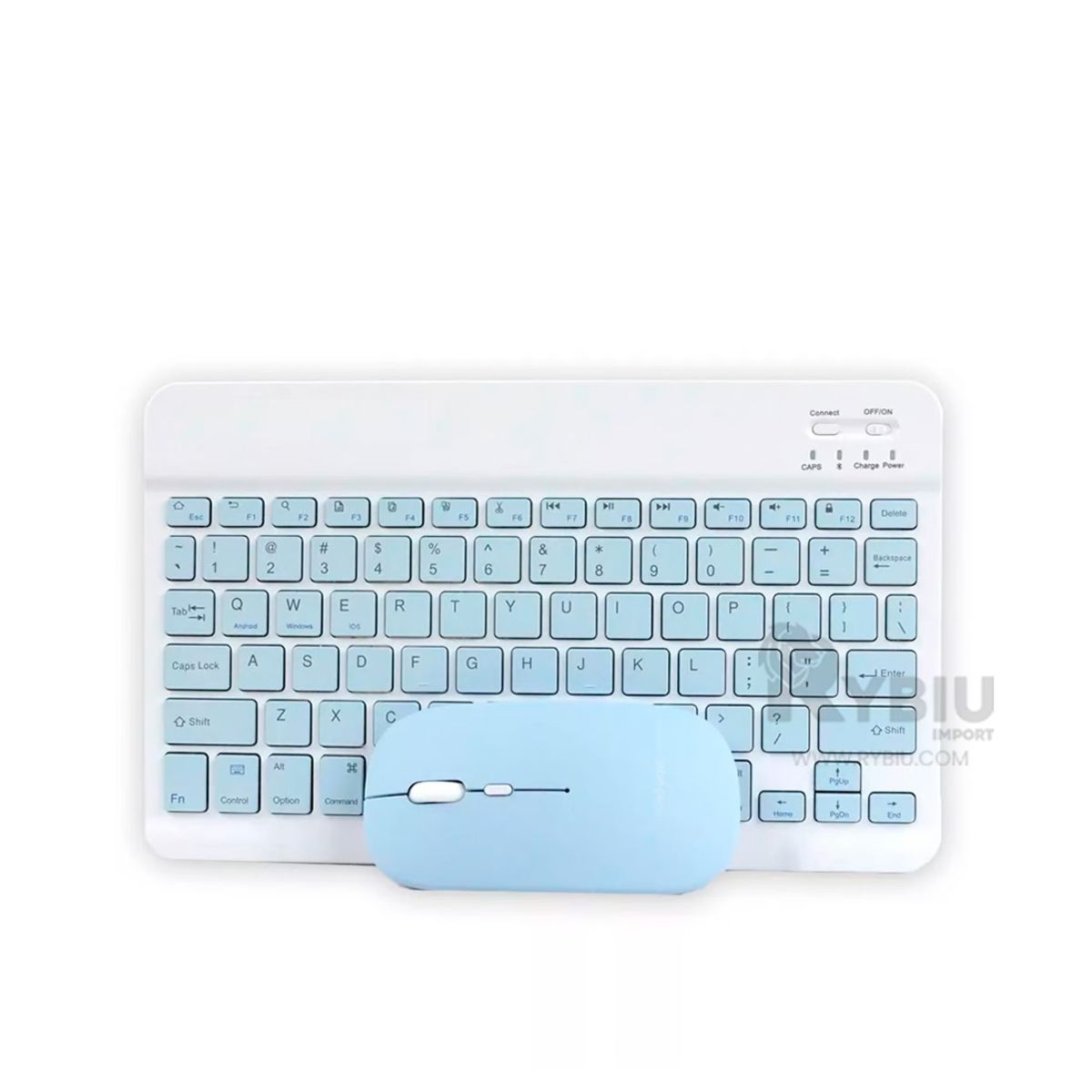 GENERICO - Set Tecnológico Recargable de Tono Celeste Y+Regalo Stickers