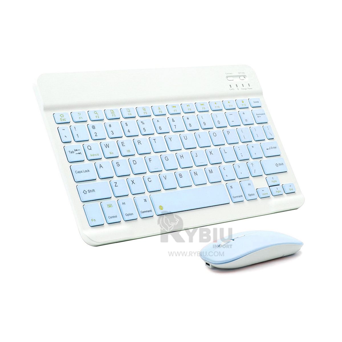 GENERICO - Set Tecnológico Recargable de Tono Celeste Y+Regalo Stickers