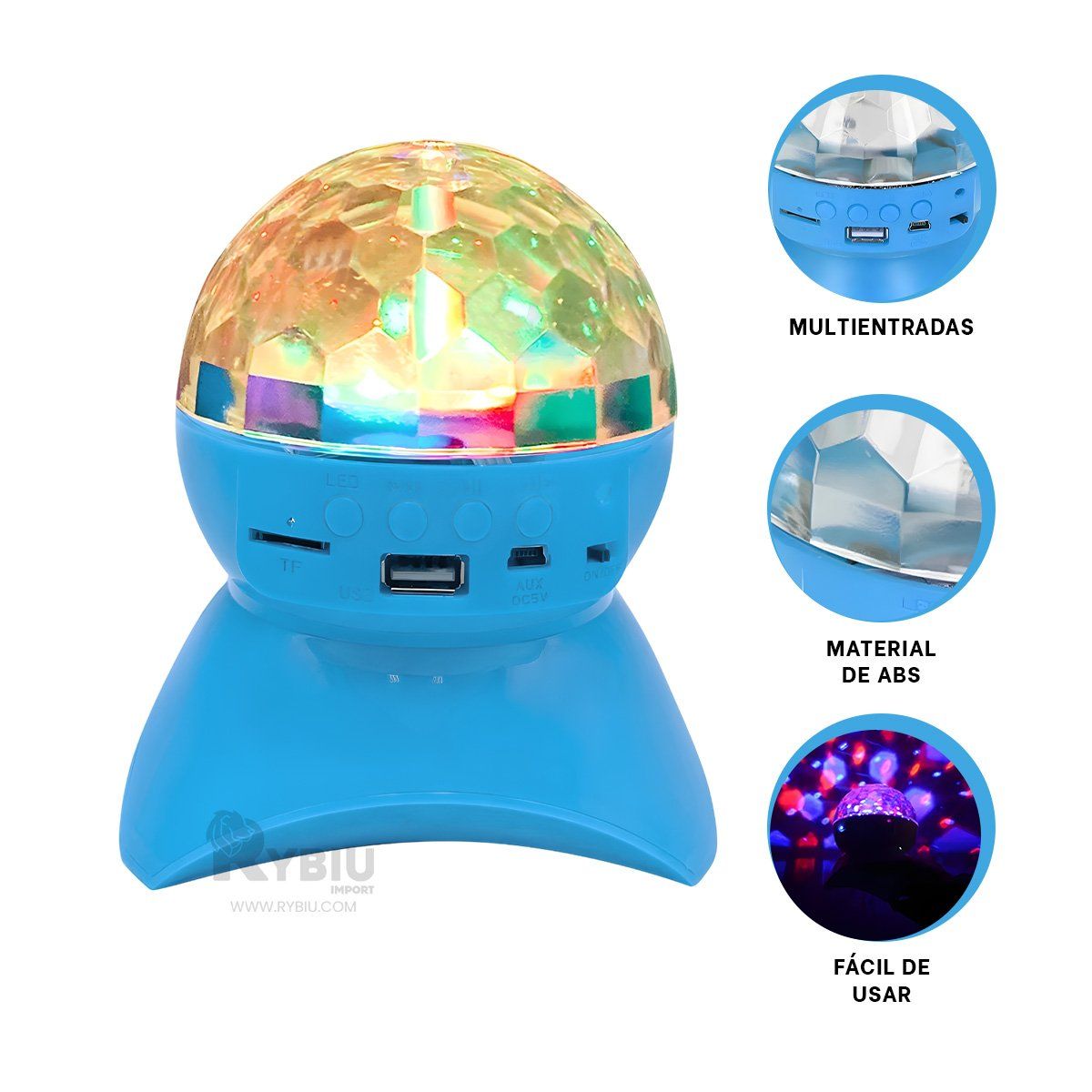 GENERICO - Proyector Liviano y Manejable en Celeste Y+Gift MiniAgenda