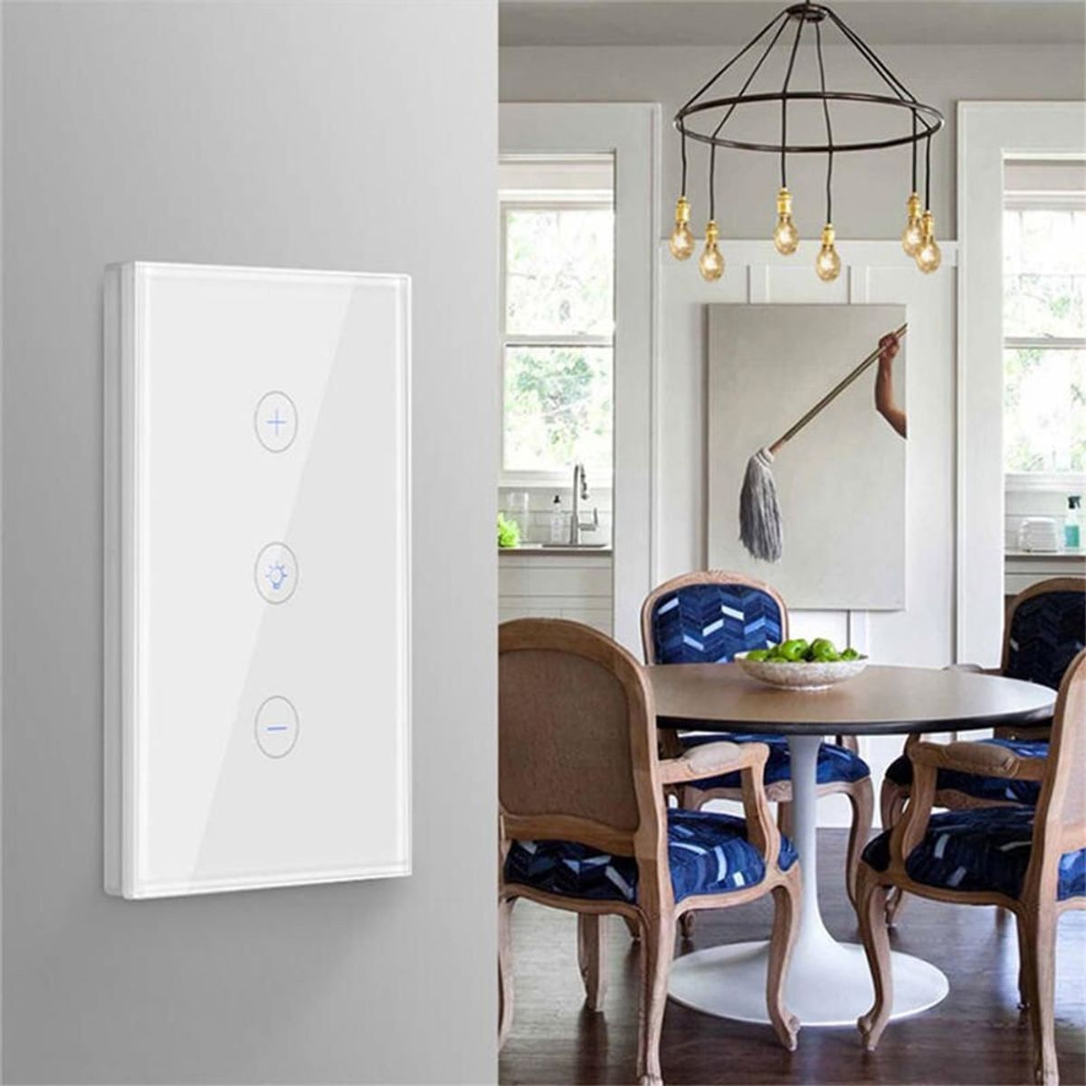 MN ELECTRONICS - Dimmer Atenuador De Luz Interruptor Wifi de pared Tuya DS-172