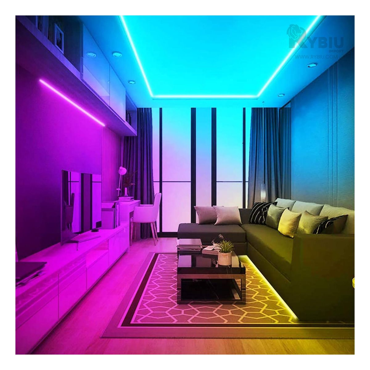 GENERICO - Led Adaptable y Versatil de Multicolor Y+Gift Stickers