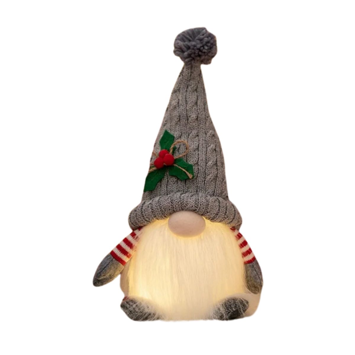 INSPIRA - Muñeco Gnomo Navideño con Luz LED