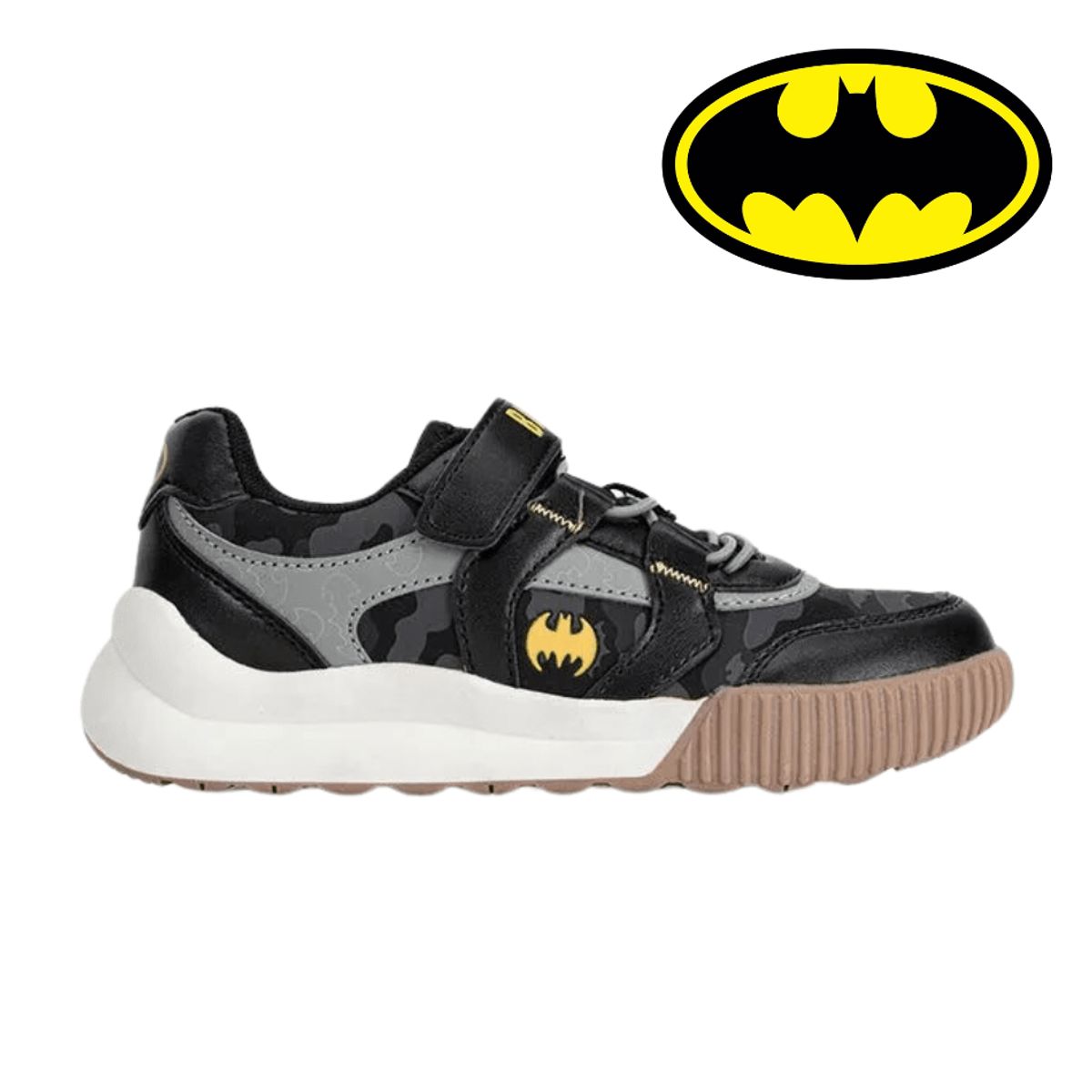 MARVEL - Zapatillas Urbanas Casual Negro Batman
