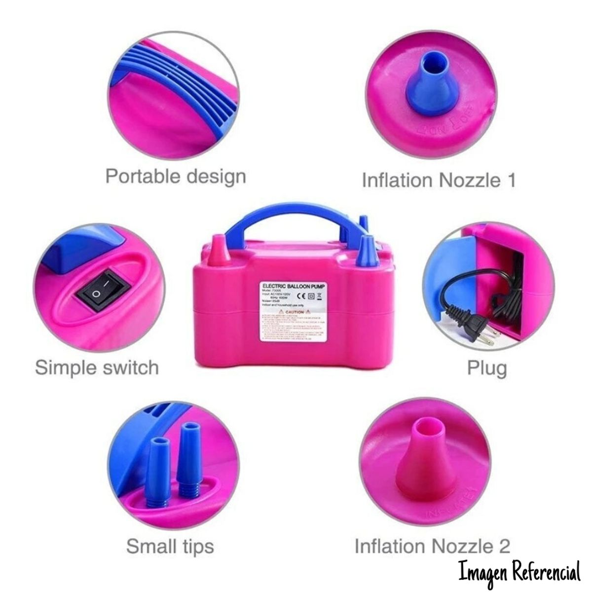 GENERICO - Inflador de Globos Eléctrico